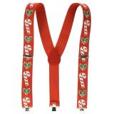 Beistle 1-Pack Candy Cane and Holly Suspenders for