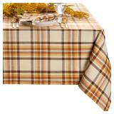 Elrene Home Fashions Russet Harvest Woven Plaid 60