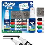 EXPO Dry Erase Markers Kit, Chisel Tip, Assorted C