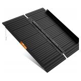Black Aluminum Ramp 3FT, With Non-Slip Surface Whe
