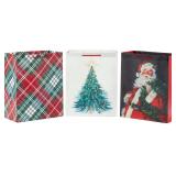 3 Large Christmas Gift Bags with Handles