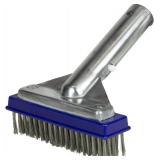 Poolmaster 20178 5' Aluminum-Back Algae Brush w/St