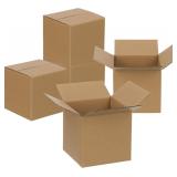 FARRAY 100 Pack Shipping Boxes 5x5x5 inches, Study
