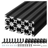8Pack 2020 Aluminum Extrusion V-Slot 500mm Black E