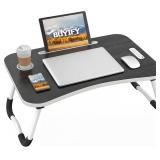 BUYIFY Folding Lap Desk, 23 Inch Portable Wood Dee