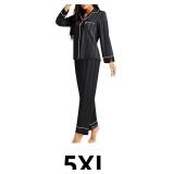 Womens Silk Satin Pajamas Set Sleepwear Loungewear