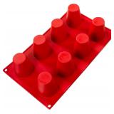 Fat Daddio's SMF-021 Silicone Bakeware 8-Cavity Ba