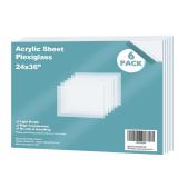 Egofine - Acrylic Plexiglass Sheets, 6 Pack 60 x 9