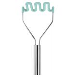Silicone Potato Masher - Light Aqua