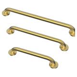 Grab Bar Bundle for ADA Compliance, Brushed Gold S