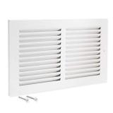 EZ-FLO 61626 (H), White Return Air Grille, 12 inch