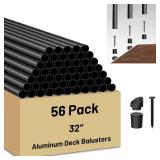 56 Pack 32 inch Aluminum Balusters for Deck Railin