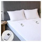 Sunbeam Electric Heated Mattress Pad Soft Cozy Fab