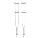 Medline Lightweight Aluminum Red Dot Crutches, for