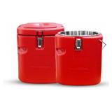 2pcs 5 Gallon Insulated Soup Carrier Commercial Fo