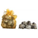 Creative Co-Op Embossed Mercury Glass Ornaments in