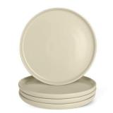 Amazon Basics Glazed Stoneware Dinner Plates, 4-Pi