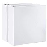 Amazon Basics 3 Ring Binders, 3 Inch, 2 Pack, D-Ri