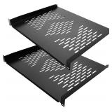 RIVECO 2 PCS 1U Server Rack Shelf 19  Rack-Mount T