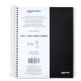Amazon Basics 5 Subject Wide Ruled Spiral Notebook