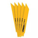 Dewalt 6' Bi-Metal Reciprocating Saw Blade, 24 Tee