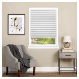 Cordless Room Darkening Temporary Pleated Vinyl Wi