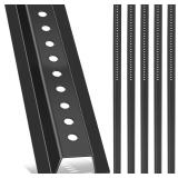Gisafai 6 Pack 4ft Black U Channel Sign Post Heavy