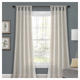 Lush Decor 84-in Light Linen Light Filtering Back