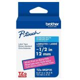 Brother Genuine P-Touch TZe White Print on Berry P