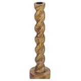 Creative Co-Op Tall Hand-Carved Mango Wood Twisted