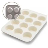 GreenLife GL Bakeware 12-Cup Muffin Tin, Taupe