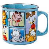 Silver Buffalo Garfield Grid Characters Ceramic Ca