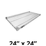 Nexel Wire Shelf, Chrome Finish, 24'W x 24'L