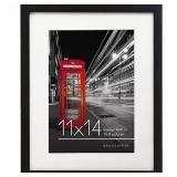 Americanflat Picture Frame in Black Wood with Lead