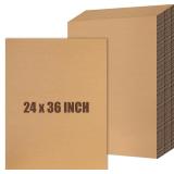 15 Pack Corrugated Cardboard Sheets Large Flat Car