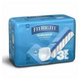 FitRight Adult Incontinence Underwear, Heavy Absor