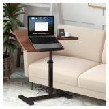 Simcat Height Adjustable Overbed Bedside Table wit