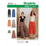 Simplicity 8134 Easy to Sew Women's Pants and Shor