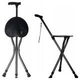 Hold 440 lbs Folding Canes with Seat Walking Stick