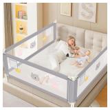 Height Adjustable Bed Rail for Toddlers, Kids Safe