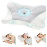 Smug Cervical Neck Pillow, Cooling Memory Foam Con