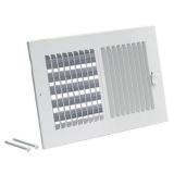 EZ-FLO 14 x 6 Inch (Duct Opening) White Air Vent C