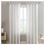 Beatrice Home Fashions Monroe Button Linen Blend T