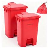 Geiserailie 2 Set 5.3 Gallon Biohazard Trash Can w