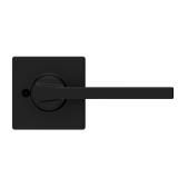 Kwikset Casey Matte Black Universal Dummy Door Han