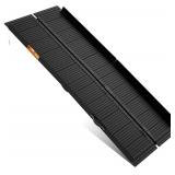 Black Aluminum Ramp 7FT, With Non-Slip Surface Whe