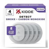 Kidde Smoke & Carbon Monoxide Detector, 10-Year Ba