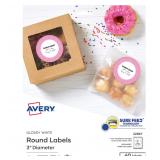 Avery Laser/Inkjet Round Multipurpose Label, 3Dia,