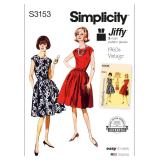 Simplicity SS3153U5 Vintage 1960's Misses' One Pie
