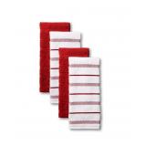 KitchenAid Albany 4-Pc. Kitchen Towel Set - Red